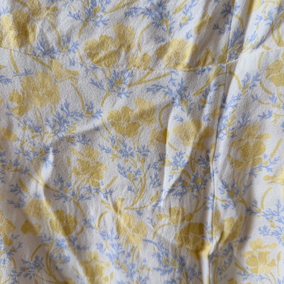 Aritzia Sunday Best Bustier midi dress Yellow Floral Midi Dress - Picture 8 of 13